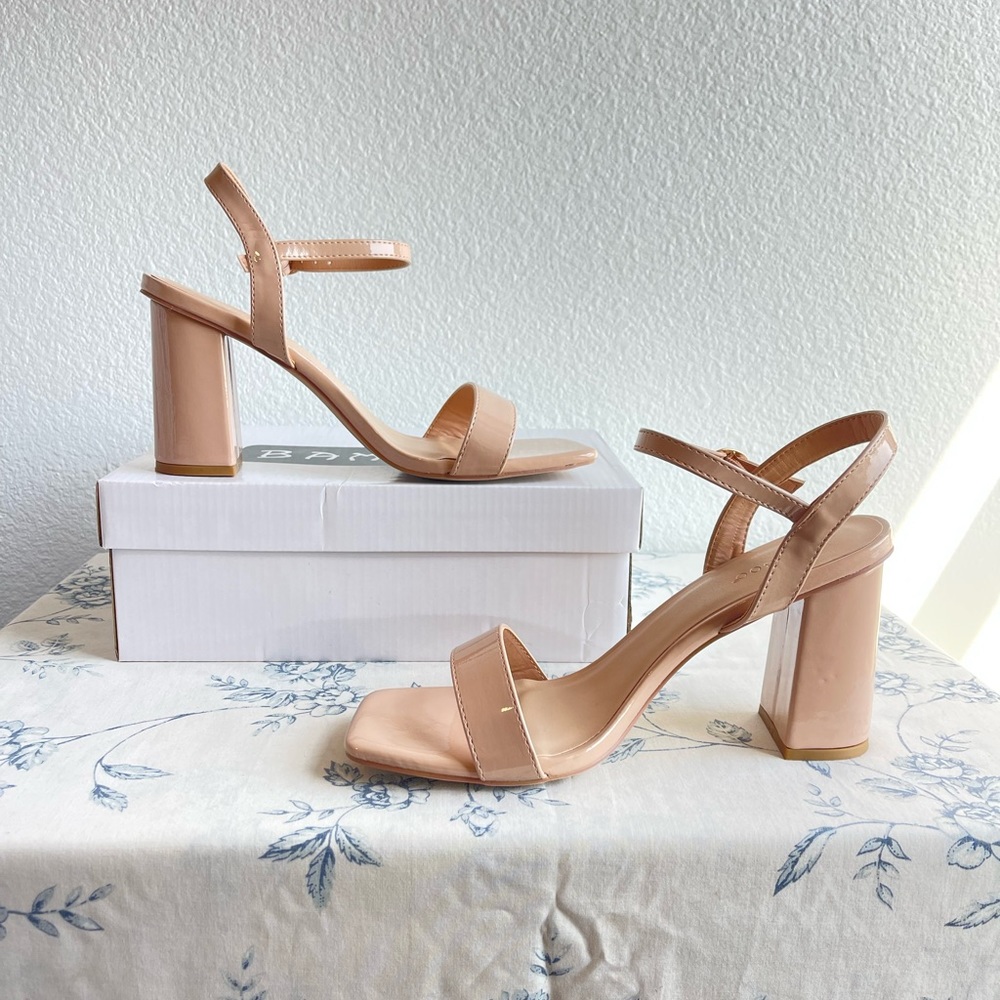 tan tivona square toe sandals